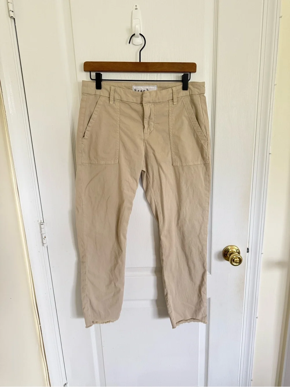 Frank & Eileen Blackrock Utility Ankle Pant in Tan